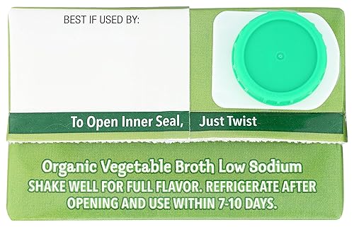 Miniatura 5 de Pacific Foods Organic Low Sodium Vegetable Broth, 32 oz