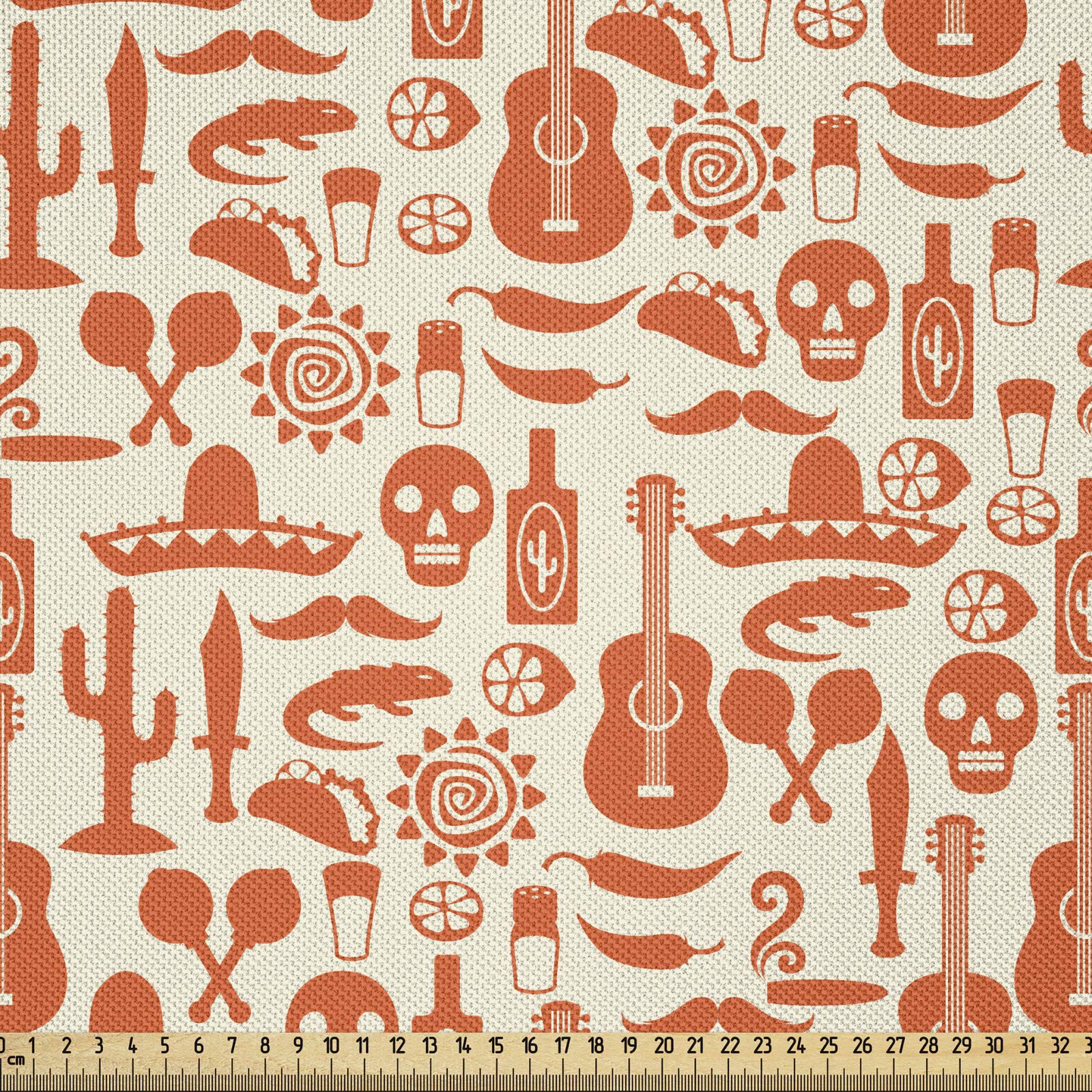 Halloween Tissus Au Mètre Polyester Mexicaine Crânes De Sucre