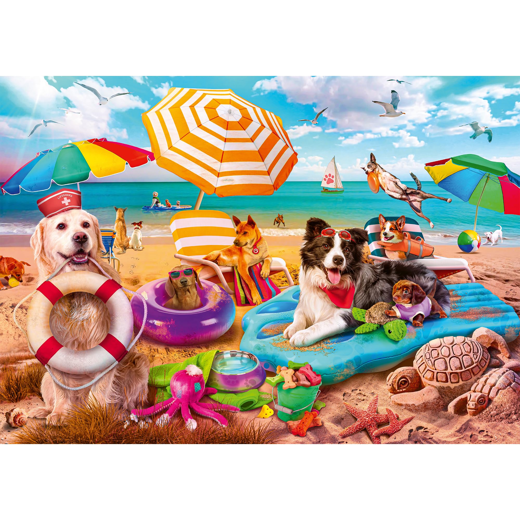 Trefl Puzzle 2in1: Rilassamento Estivo 2 X 500 Pezzi Set Di Due Rompicapi Diy Passatempo Creativo Per Adulti E Bambini Dai 10 Anni Colore Mulitcolor 37497 879997065
