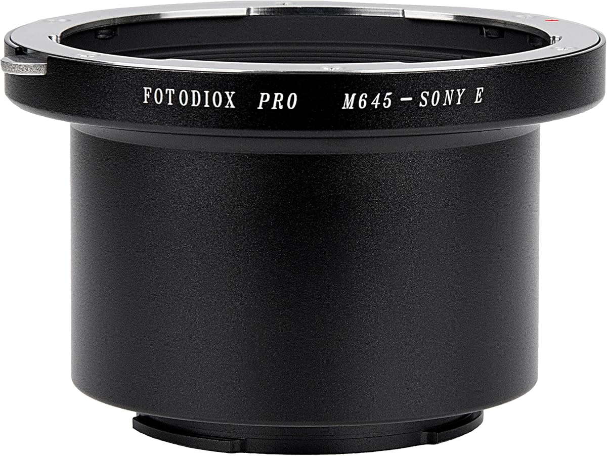 Fotodiox Pro Lens Mount Adapter - Compatible with Mamiya 645 Mount Lens to Sony Alpha E-Mount Mirrorless Cameras