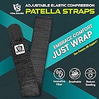 Vista 2 de Vital Salveo - Banda elástica transpirable para rótula de compresión para aliviar el dolor, estabilización articular para hombres y mujeres