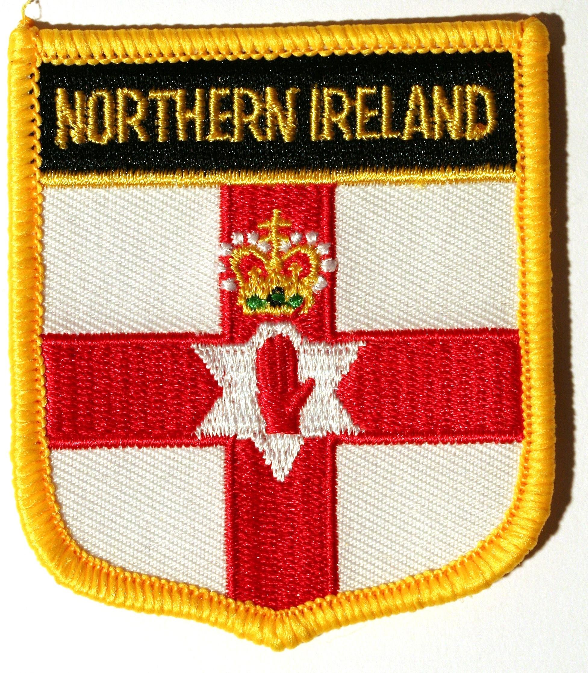 Buxton's Badges Northern Ireland Embroidered Shield Flag Patch