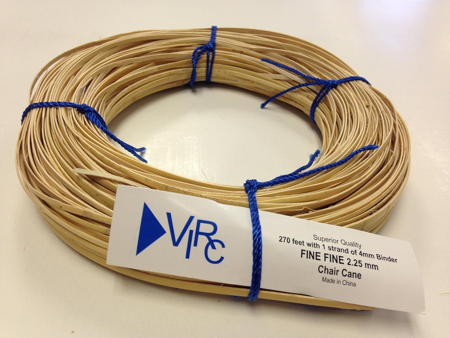 Chair Cane Fine Fine 2.25mm 270 ft Coil with 1 Strand of 4mm Binder Cane
