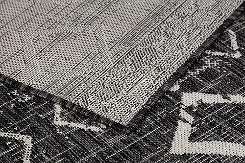 Vista 263 de Adiva Rugs - Alfombra para interior y exterior, tapete fácil de limpiar, resistente a la intemperie y las manchas, para comedor, patio, terraza