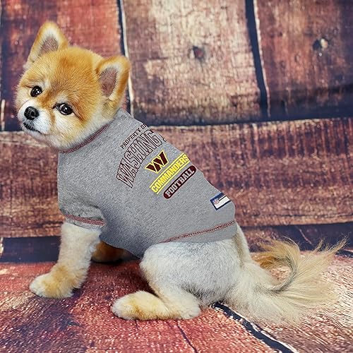 Miniatura 6 de Pets First Camiseta PET para perros y gatos - Camiseta para perro de los Washington Commanders de la NFL, talla XS. - Camiseta para mascotas para el