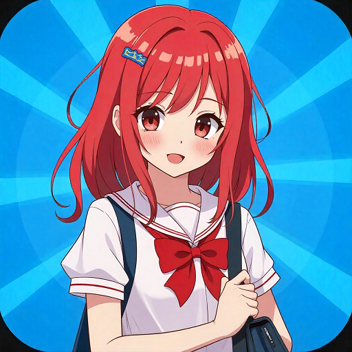 Simulador de escuela secundaria de anime, vida de niña, campus japonés virtual en 3D, chica sakura y yandere, juego de lucha de chicas malas de anime 2024