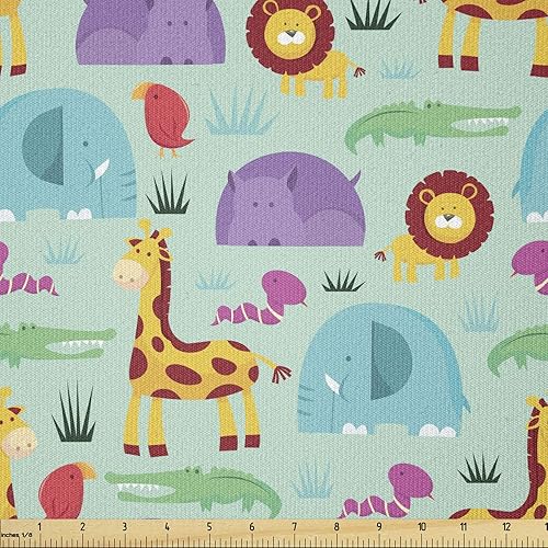 Vista 43 de Lunarable The Yard, tela de dulces de la yarda, deliciosos macarrones, magdalenas, magdalenas, azúcar, sabroso, delicioso, acuarela, tela