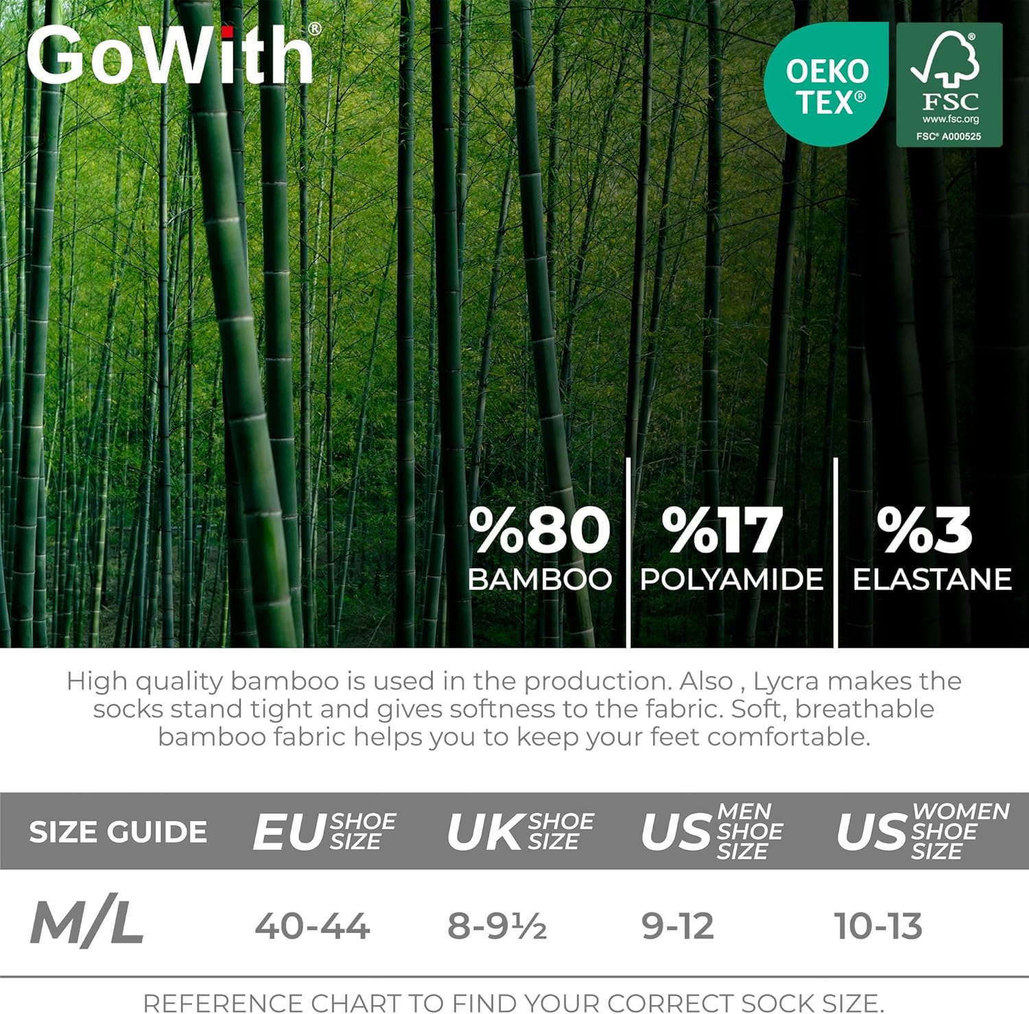 GoWith 6 Pairs Running Socks for Men, No Cushion Ankle Rayon Bamboo Socks, Moisture Wicking, with Gift Box - Image 5