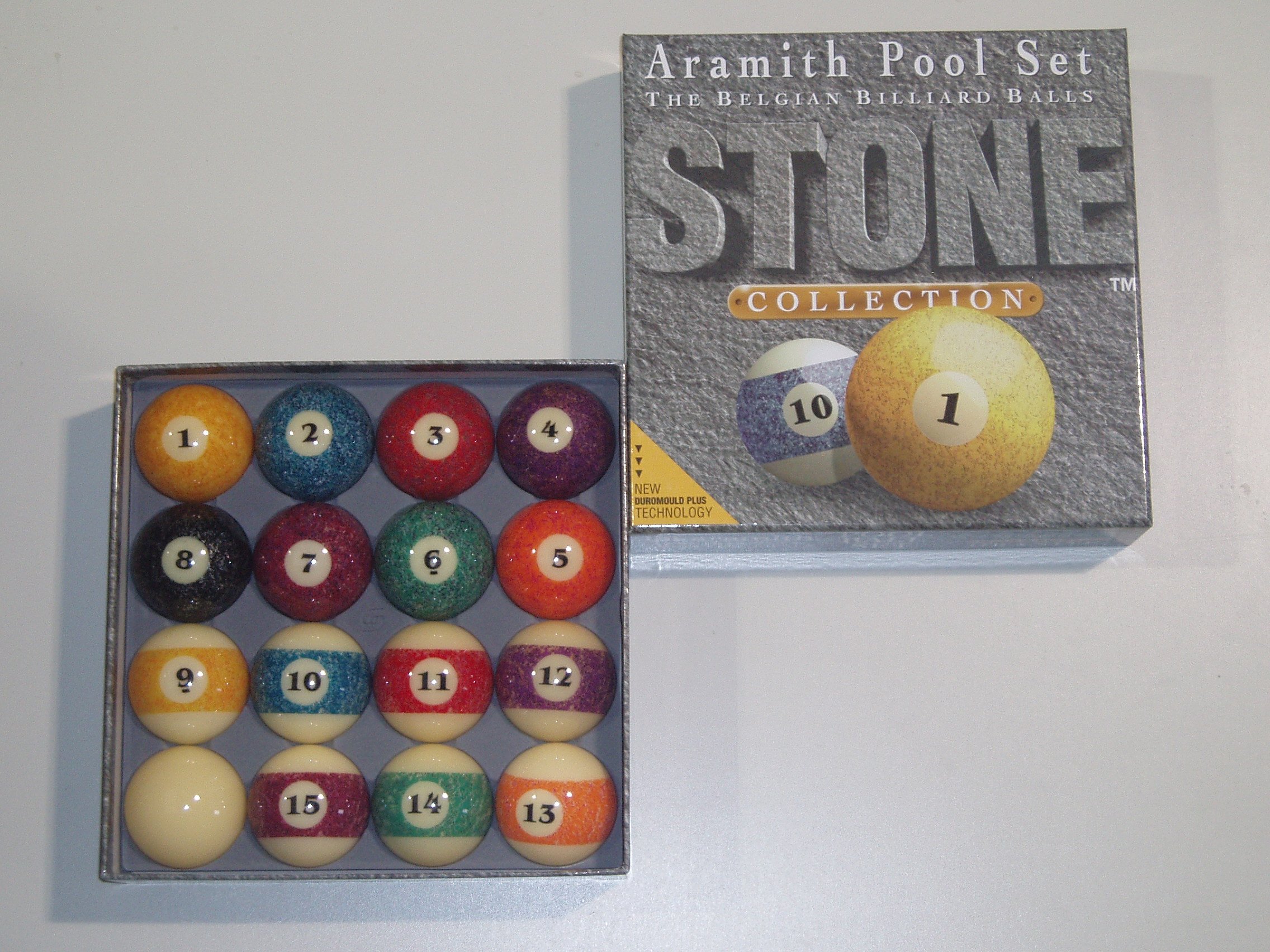 Aramith AMERICAN 2 1/4" STONE GRANITE POOL BALLS **