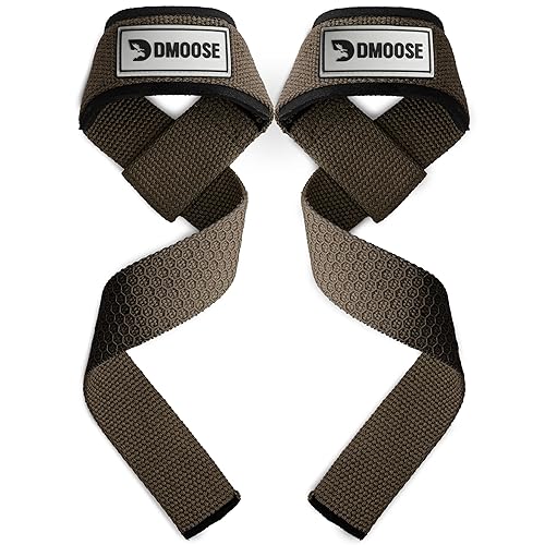 DMoose Fitness Lifting Straps 24" (Pair) - 5mm Padded Durable