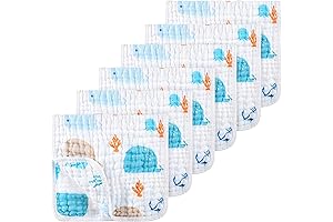 Looxii Under the Sea Baby Muslin Burp Cloths