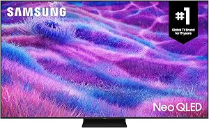 Samsung 65-Inch Mini LED QN80F Neo QLED 4k Smart TV, AI Gen 2 Processor, Neo Quantum HDR, 144Hz, Q-Symphony, FreeSync Premium Pro, Dolby Atmos, Gaming Hub - [QN65QN80FAFXZC] [Canada] (2025) (Renewed)