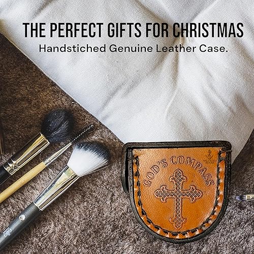 Miniatura 6 de Gods Compass  Christian Brass Compass Gift Set with Engraved Bible Verses  Faith-Based Religious Gifts for Graduation, Baptism, Confirmation &