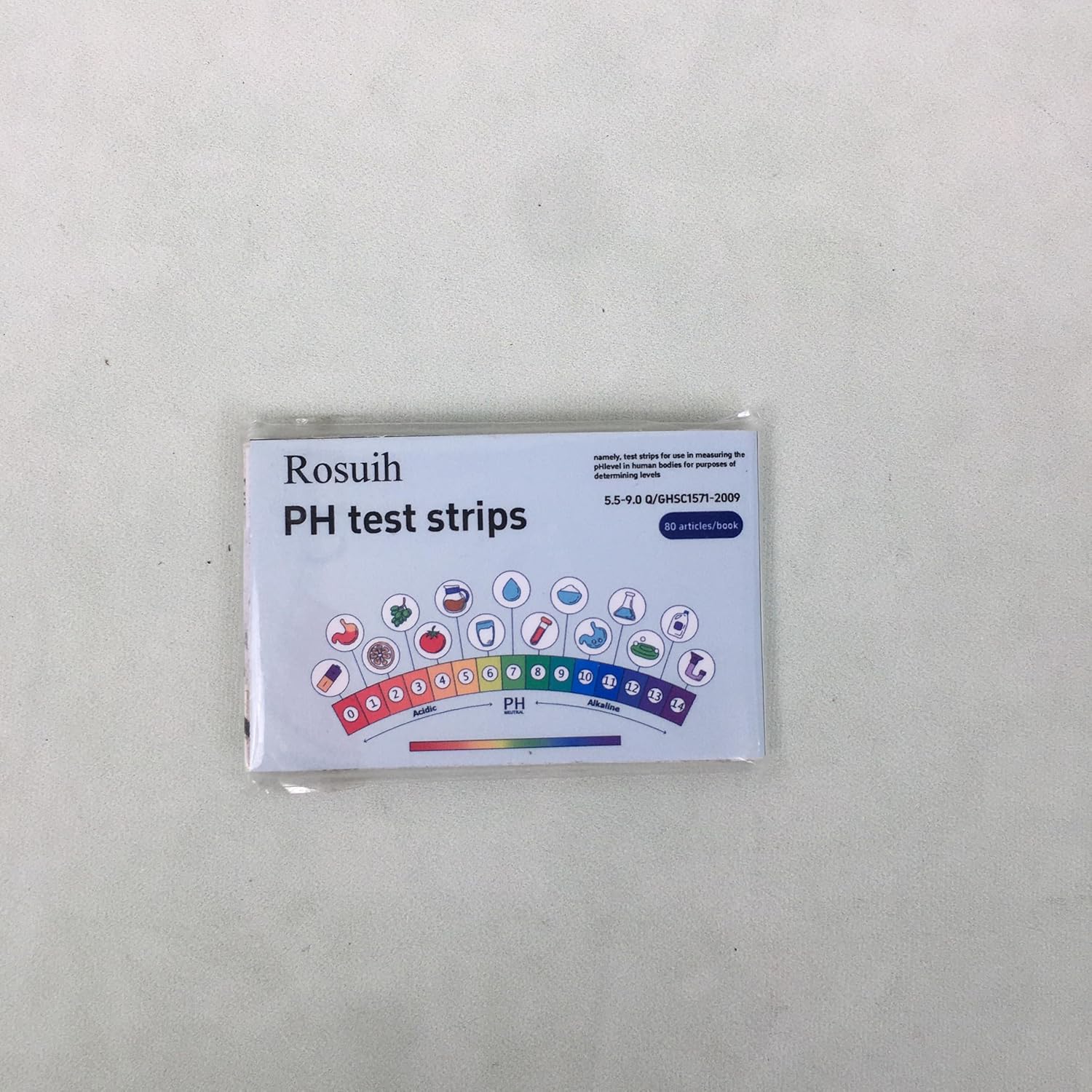 Rosuih pH test strips, namnely,test strips for use in meaaurins Fast & Accurate Color Change, Easy Home Use for Health Monitoring