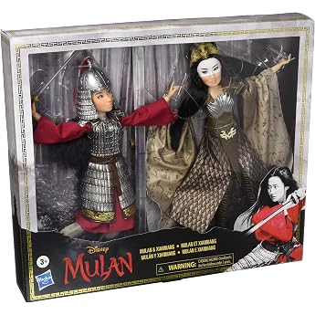 Disney Mulan and Xianniang Dolls with Helmet Armor and Sword Inspired by Disney's Mulan Movie Toys for Kids and Collectors