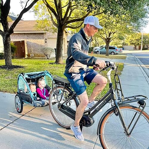 Miniatura 7 de Anley Conector de enganche de acoplador de remolque de bicicleta, compatible con una amplia gama, adaptador de metal a prueba de óxido para niños,