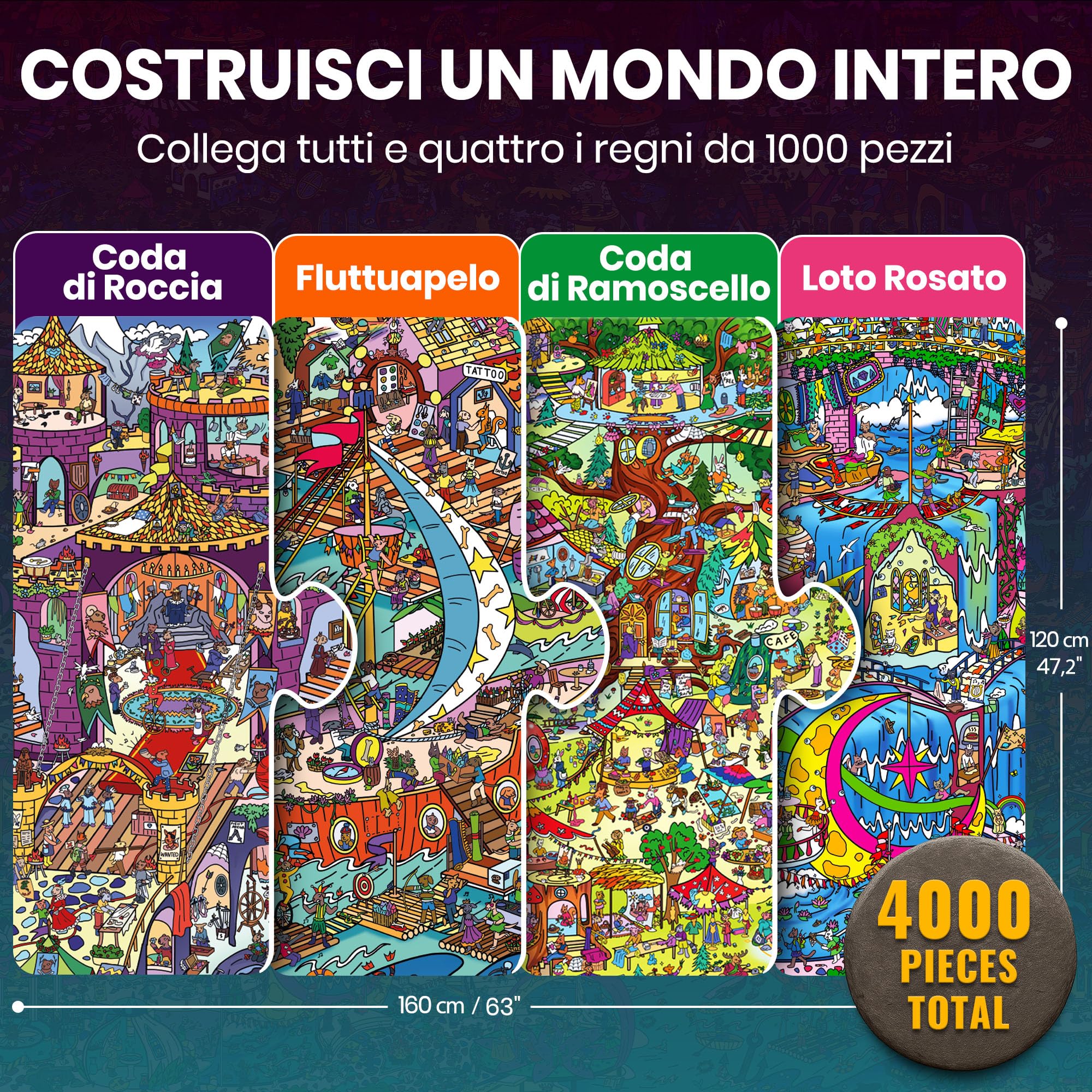 Puzzle da 1000 pezzi per adulti – Puzzle per adulti da 1000 pezzi