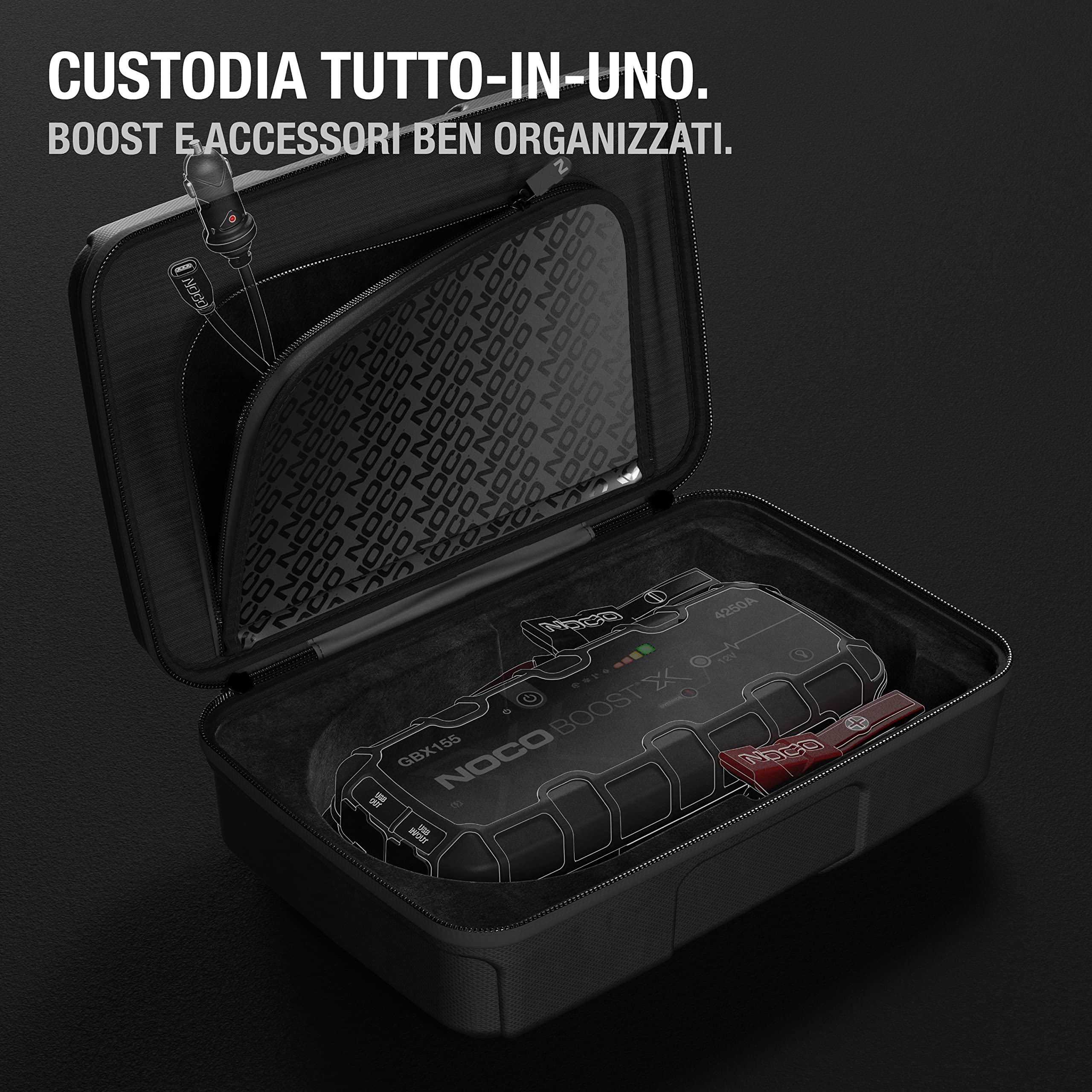 NOCO GBC104 Custodia Protettiva Boost X in Eva per Dispositivi di Avviamento di Emergenza al Litio UltraSafe GBX155