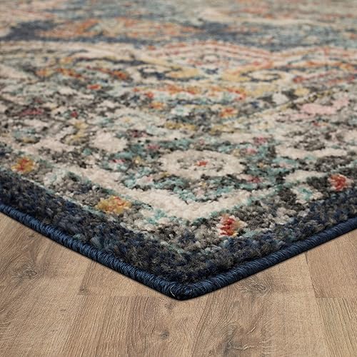 Vista 51 de Mohawk Home Bonilla - Alfombra oriental floral de 5 pies 3 pulgadas x 8 pies, color azul cielo, perfecta para sala de estar, comedor, oficina
