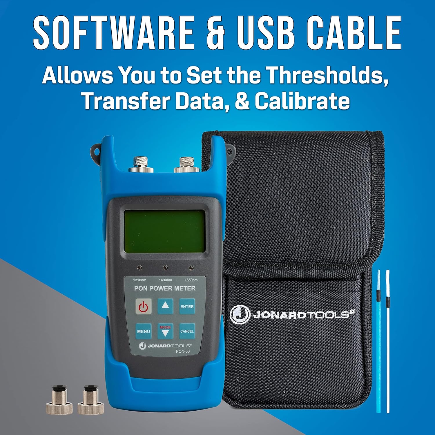 Jonard Tools PON-50 Passive Optical Network Power Meter (-35 to +15 dBm) for BPON/EPON/GPON