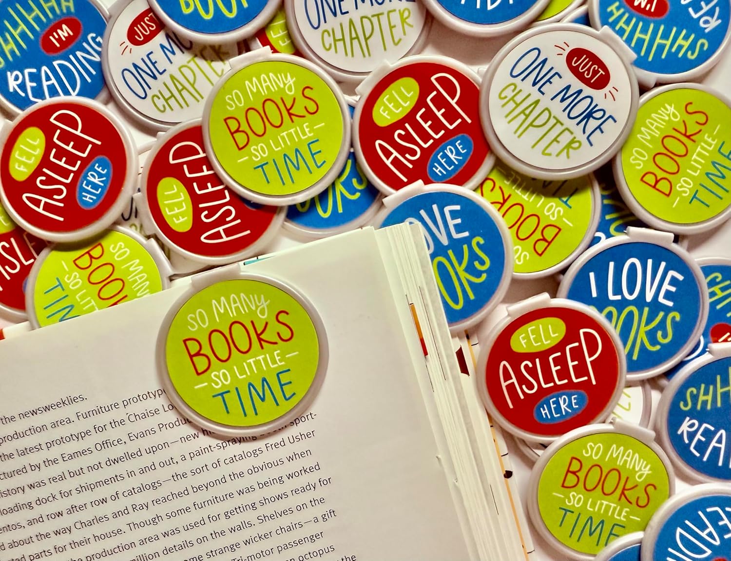 Clip on Wordy Silver Bookmarks for Kids - Fun Bulk Bookmarks for Children, Cool Classroom Prizes, Library Incentives, Book Markers, Planner Accessories - Book Marks for Reading Rewards Women - 75 Pack