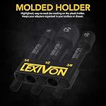 LEXIVON [2-Pack] Impact Grade Socket Adapter Set, 3" Extension Bit with Holder | 3-Piece 1/4", 3/8", and 1/2" Drive, Adapt Your Power Drill to High Torque Impact Wrench (LX-101X2)