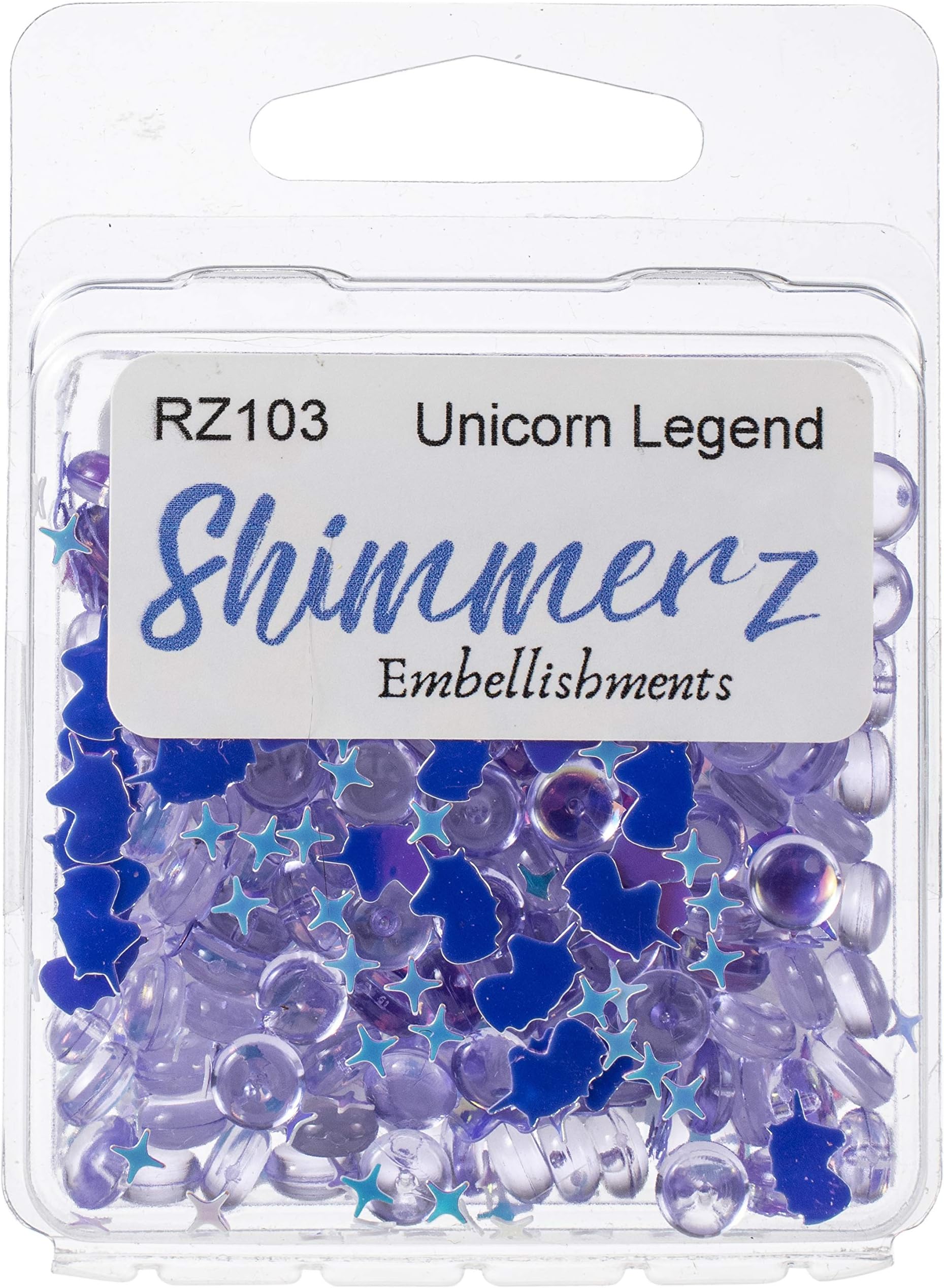 Buttons Galore Shimmerz Embellish Unicorn Legend
