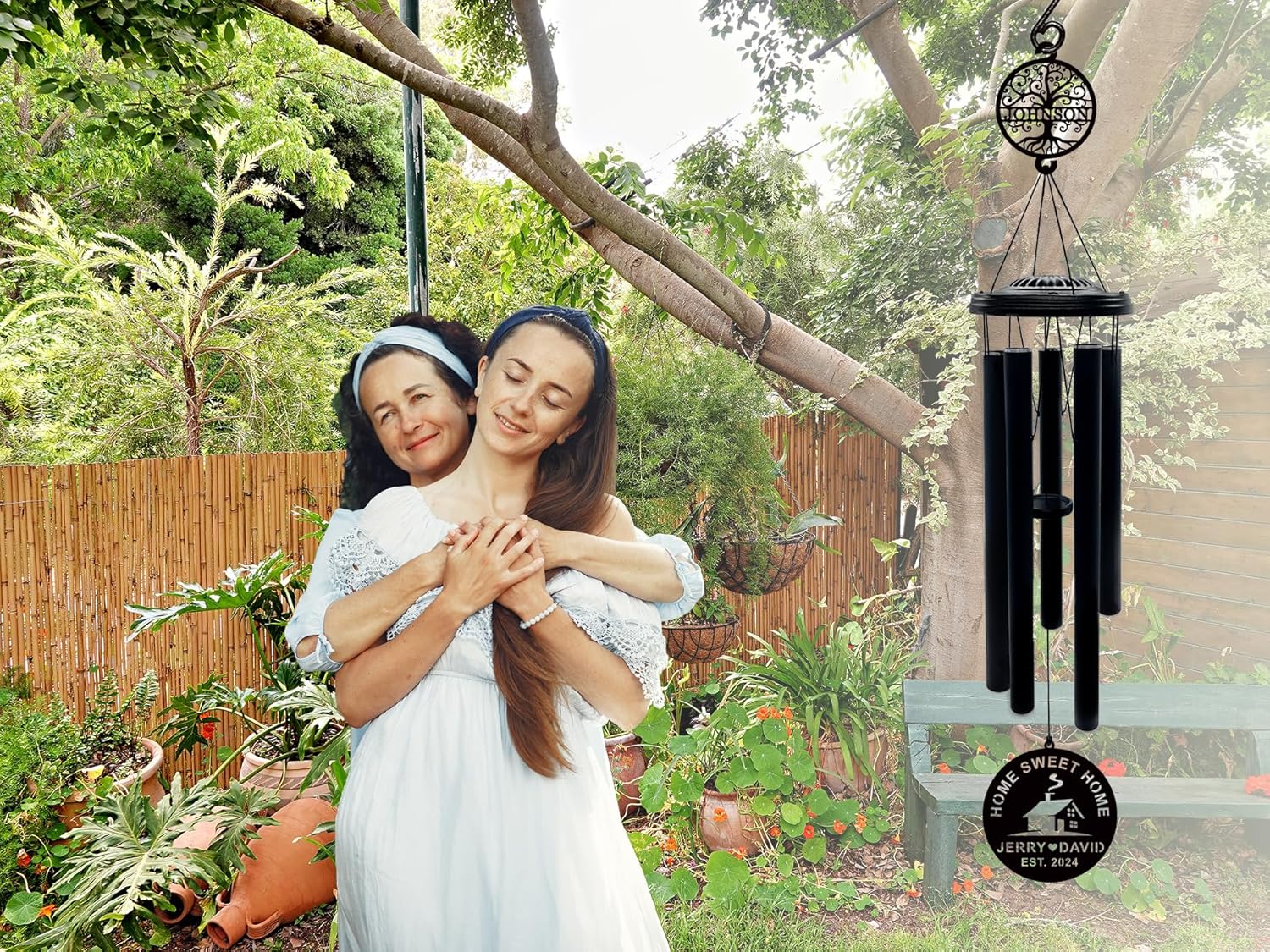 37'' House Warming Gifts New Home Wind Chimes,Housewarming Gifts Ideas for Women, Men, Couple, New Homeowner,Outdoor Decor for Patio,Garden,Yard - Image 5