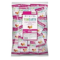 Vista 13 de YumEarth Snacks de frutas orgánicas (paquete de 35) – Paquetes de aperitivos de 0.7 onzas, aptas para alérgicos, sin gluten, sin OMG, sin tintes