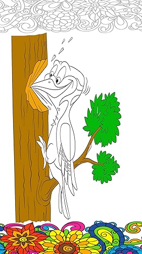 woodpeckers Coloring Book for kids