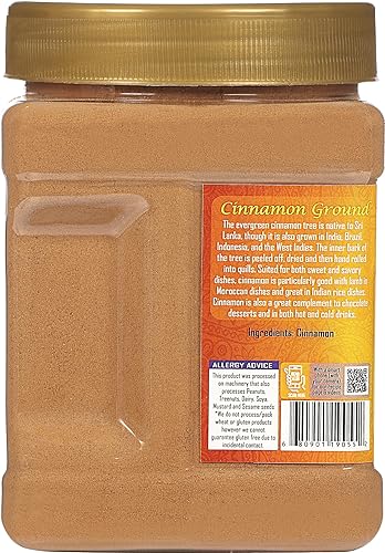 Vista 5 de Rani Canela en polvo (molida) Especias 16 oz (1 libra) 16.01 oz tarro de PET ~ Todo natural Sin sal Vegano Sin colores Apto para gluten
