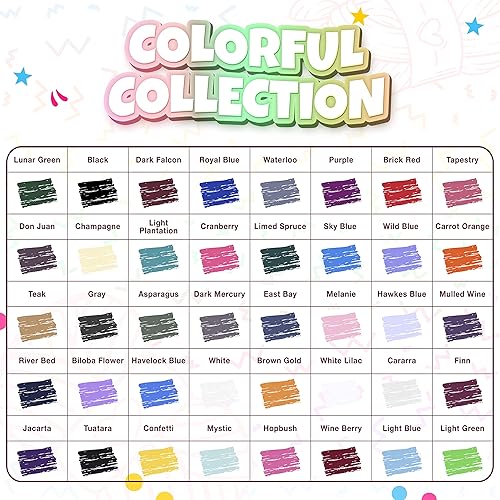 Miniatura 7 de TYH Supplies - Paquete de 20 madejas de hilo acrílico de 20 m de colores surtidos, perfectas para proyectos de mini punto y ganchillo