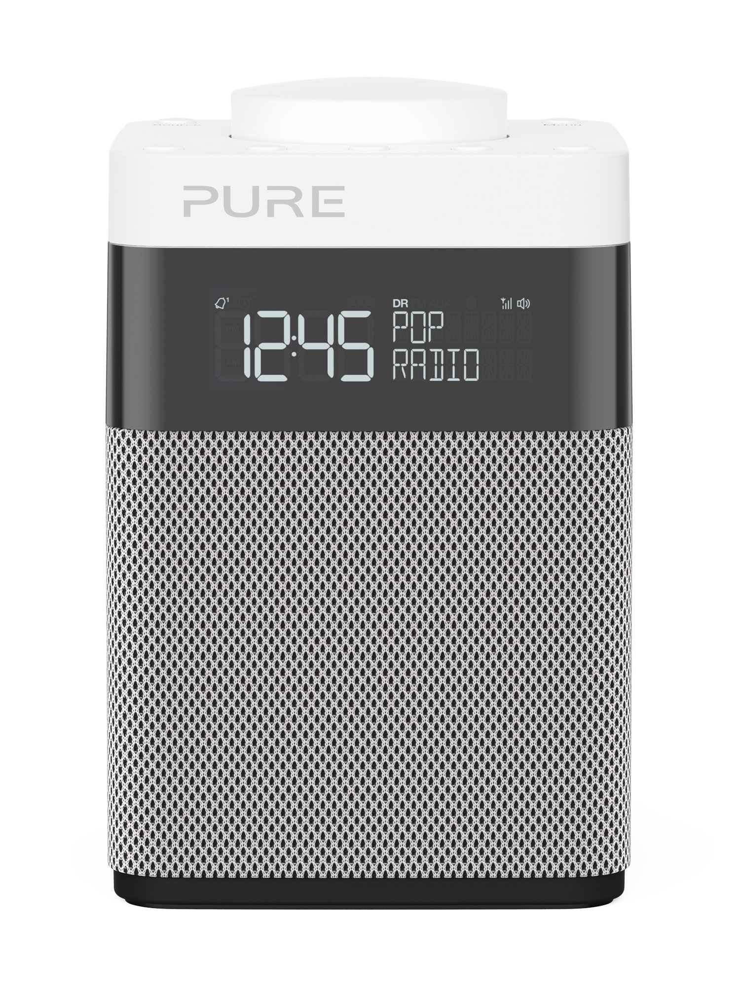 Pure Pop Mini Portable Digital DAB/FM Radio with Alarm and Kitchen Timer - Graphite