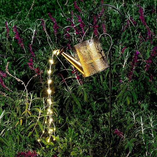 Miniatura 6 de Luces solares para decoración de jardín al aire libre, linterna colgante grande, impermeable, regadera, luces de paisaje, decoraciones exteriores