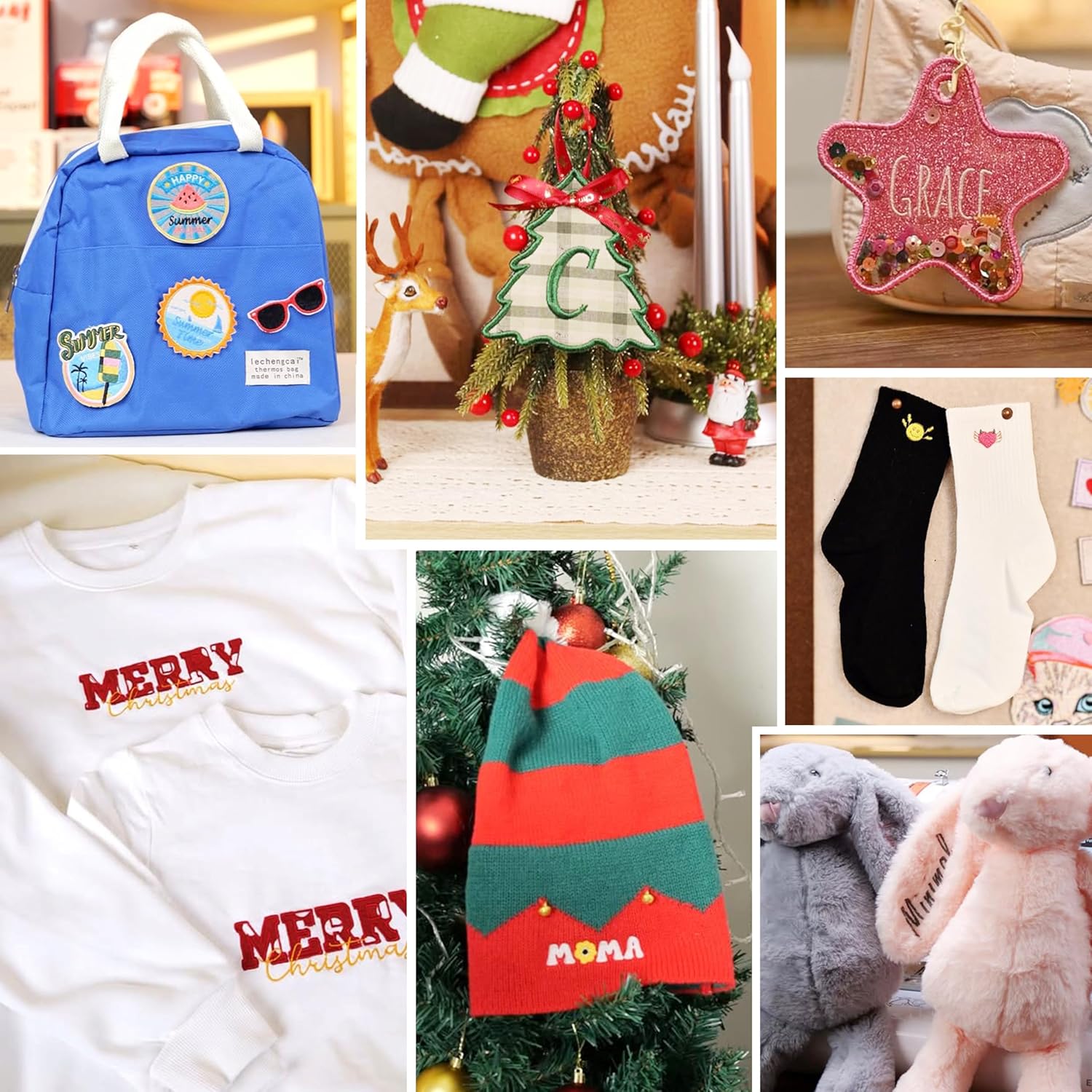 PooLin EOC06 Embroidery Machine,11"x7.9",7.9"x7.9",5.5"x5.5" Embroidery Area,Computerized Embroidery Machine for Beginners Gifts,7" Touchscreen,200 Built-in Designs,USB & Wireless