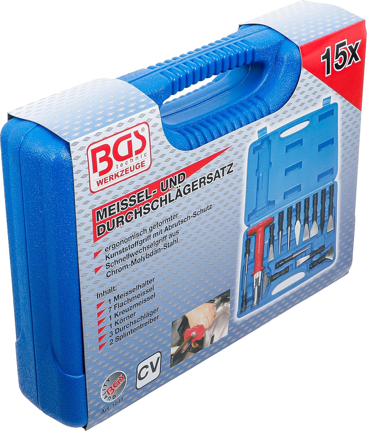 BGS 1641 | Chisel and Punch Set | 15 pcs.