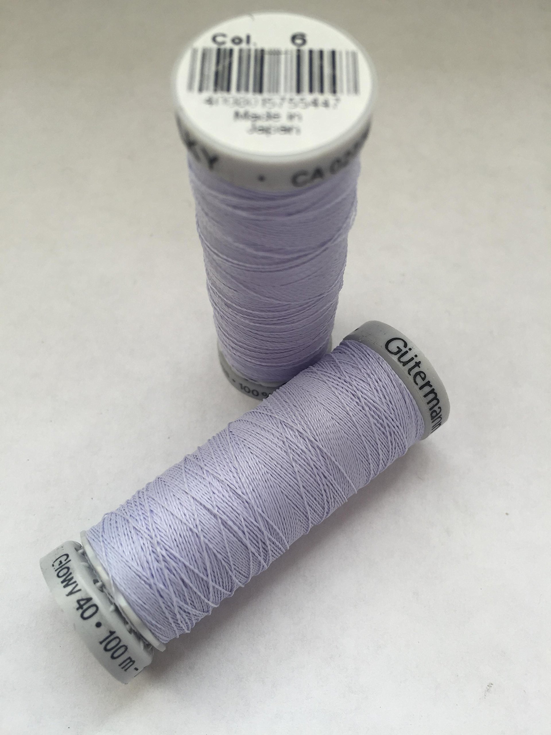 Gutermann Glowy Thread 100m Col.6 Lilac - Glow In The Dark Thread