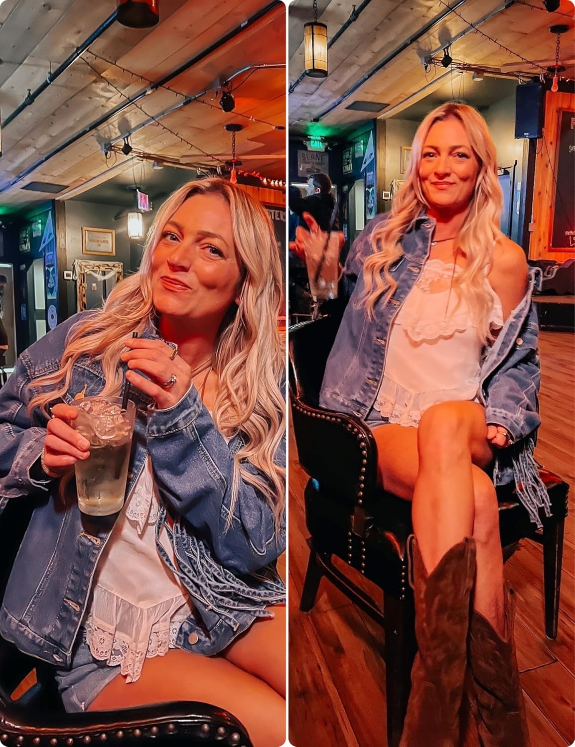 Omoone Women's Oversized Denim Fringed Jacket Tassel Jean Jackets Cowgirl Western Country Concert Outfits 2026 - Image 5