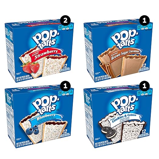 Pop-Tarts Four Flavor Variety Pack, 60 Count