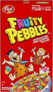 Post Fruity PEBBLES Gluten Free Cereal, 20.5 Ounce