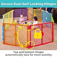 Vista 2 de Toddleroo by North States - Superyard Colorplay Baby Play Yard: Freestanding 8 Panel Baby Playpen - Indoor or Outdoor Use - Made in USA - Encloses