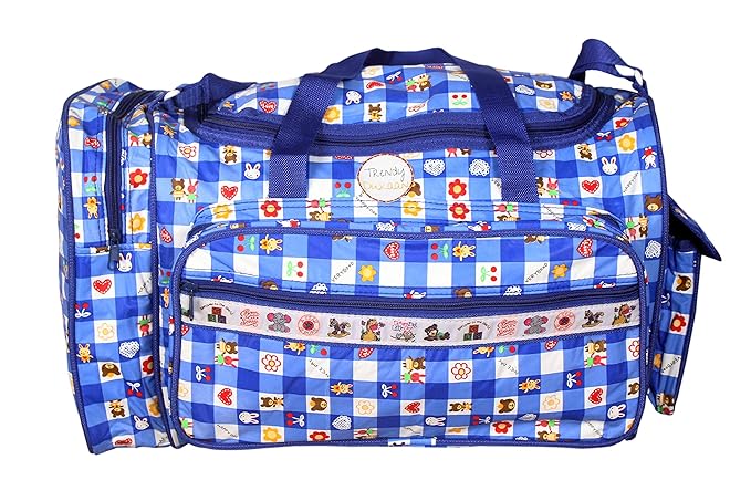 Trendy Dukaan Diaper/Mother Bag for New Born Baby - Multipurpose PVC Bag with Multiple Compartments (R.Blue)