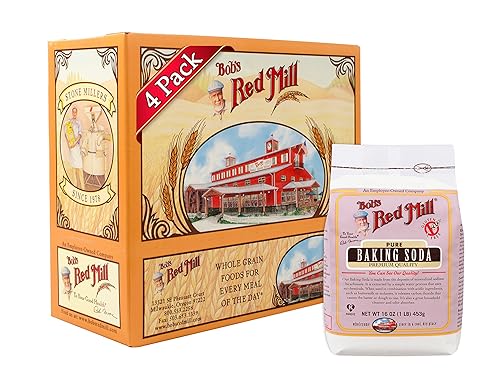 Bob's Red Mill Bicarbonato de sodio, 16 onzas (paquete de 4)