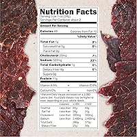 Vista 2 de Hardtimes Carne seca hecha a mano, sabor original, paquete de 4 bolsas de 2.25 onzas