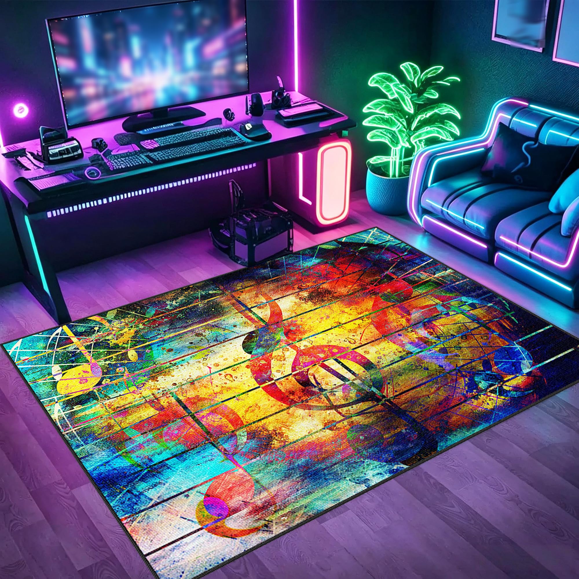 Tapis de chaise d'ordinateur pour stopper les rayures de roulettes