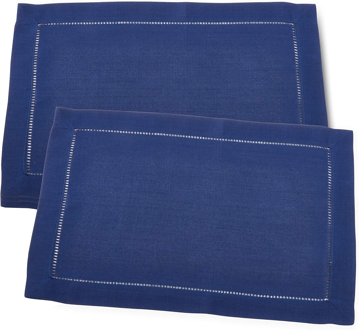 Fennco Styles Rochester Collection Classic Hemstitched Border 16 x 90 Inch Solid Color Table Runner - Jasper Green Table Runner for Dining Table, Banquets, Wedding Décor and Home Everyday Use