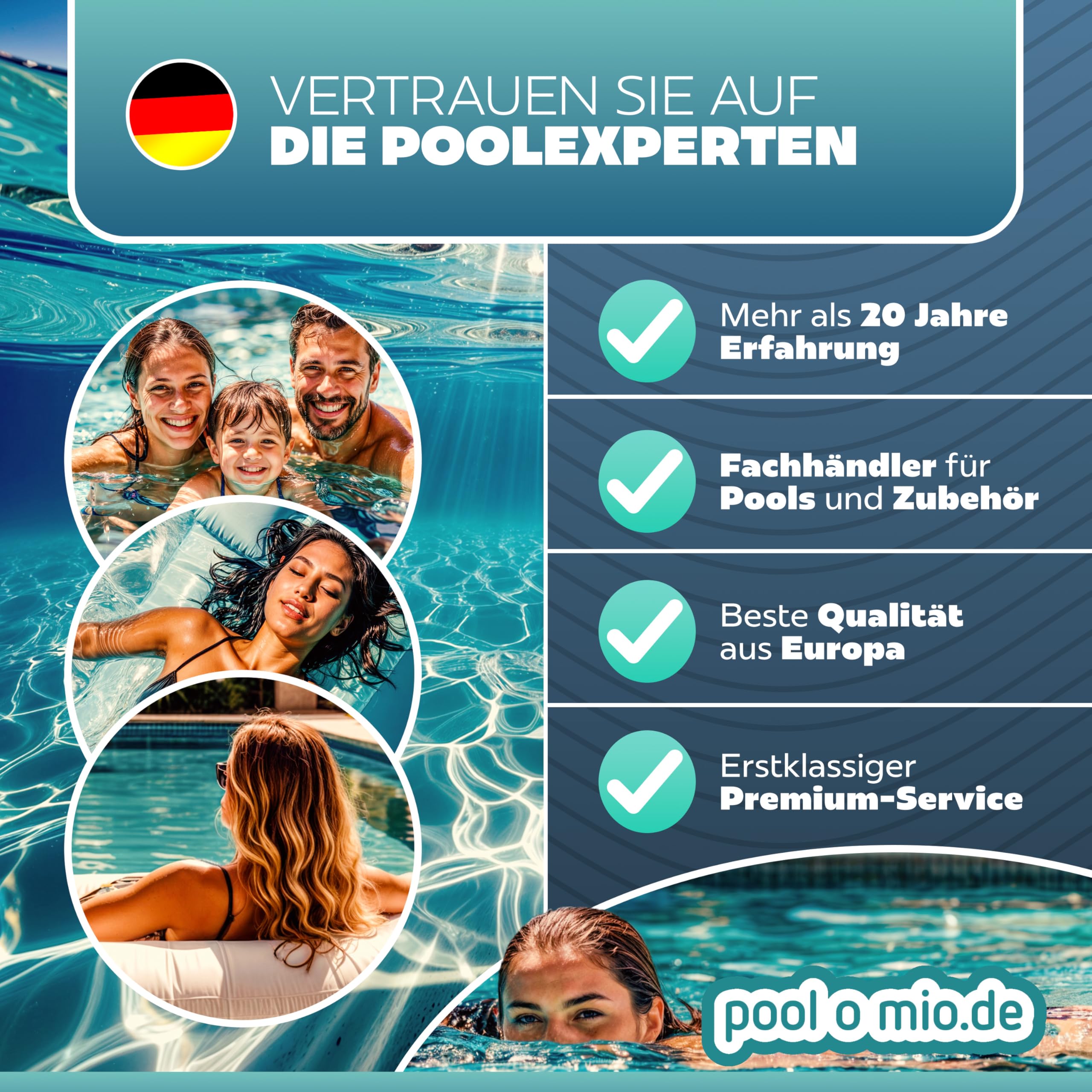 poolomio Nature Works Hi-Tech Filterglas (20 kg) für Pool-Sandfilteranlagen, aus naturreinem Glas, kristallweiß, umweltschonende Alternative zu Sand, Ø Körnung: 0,8 mm