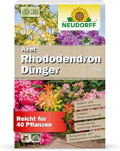 Neudorff Azet Rhododendron- & HortensienDünger 1 kg – Für farbenfrohe Blüten mit