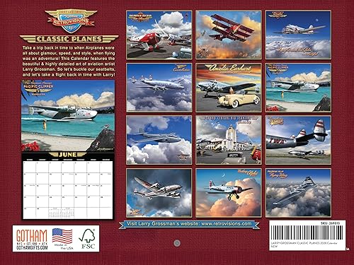 Vista 20 de Fighter Jet Calendario 2026 Aviation Jets Calendario mensual de pared de 12 meses Fabricado en Estados Unidos