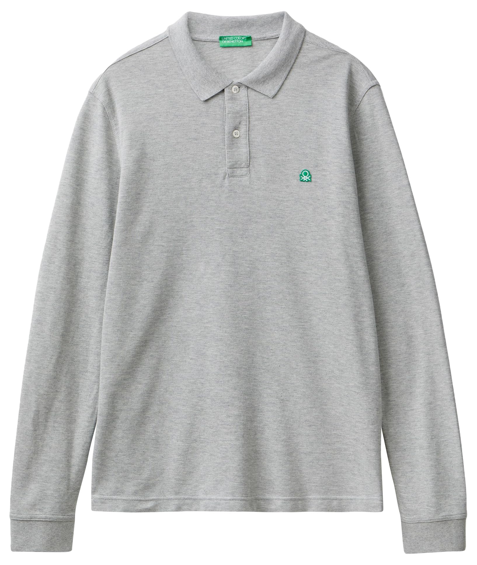 United Colors of Benetton Polo Shirt M/L, Grey Melange 501, XL